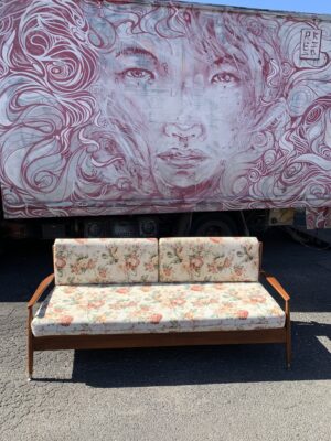 Vintage MCM Teak Sofa