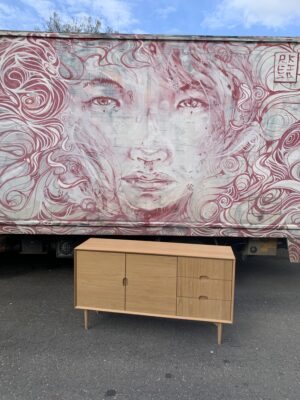 Mid-Century Modern Scandinavian Oak Buffet / Sideboard