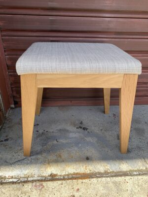 Modern Solid Oak Dressing Table / Vanity Stool